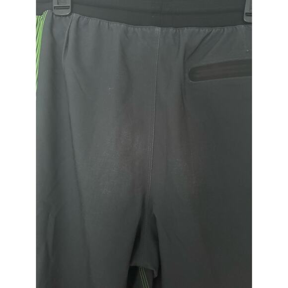 Aqua Tech Lined Swim Trunks/ Shorts Gray and Neon Green Sz: Larg - Picture 4 of 4